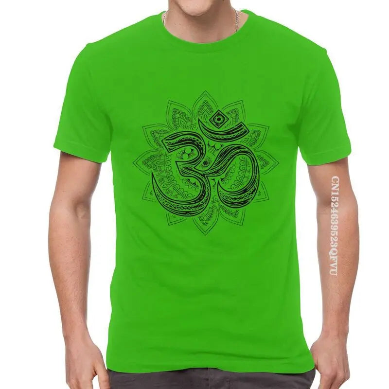 Men's Om Aum Symbol Print T Shirts Fashion T Shirts Cotton Oversized Tee Tops The Clothing Company Sydney