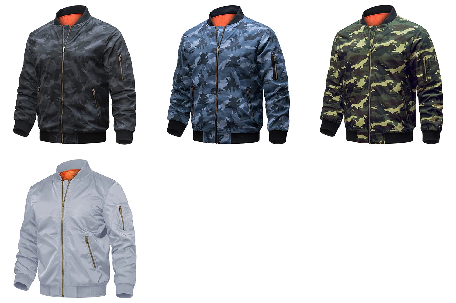 Winter Padded Bomber Jackets Outwear Men's Retro Pilot Jacket Coat Casual Baseball Jackets Varsity Jackets Streetwear - The Clothing Company Sydney