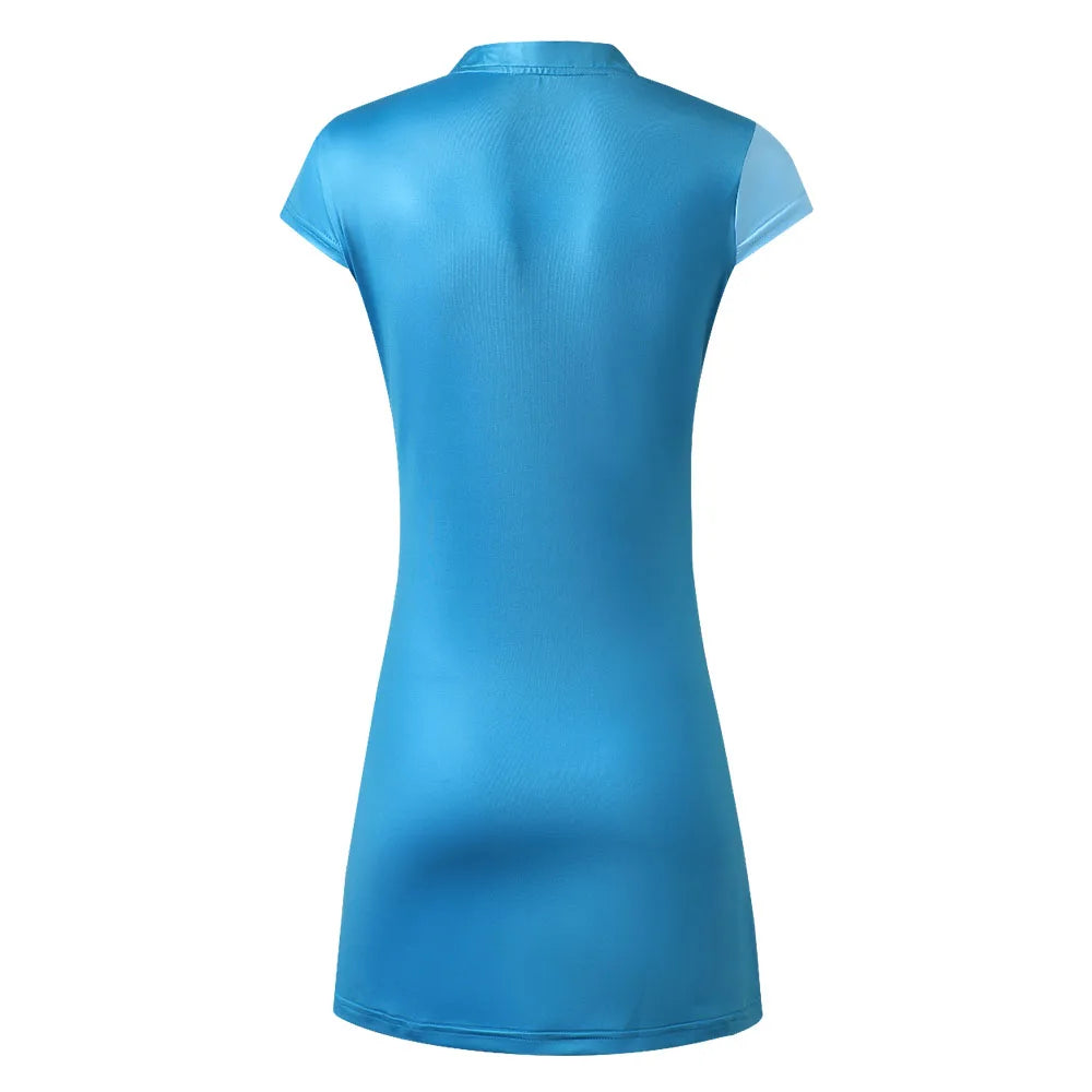 Women's Tennis Dress With Separate Shorts Short Sleeve Print Table Tennis Badminton Inner Shorts Gym Sports Dress The Clothing Company Sydney