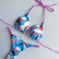 2 Piece Halter Micro Bikini Thong Swimsuit Women's Swimwear Bandage Brazilian Bathing Suit - The Clothing Company Sydney