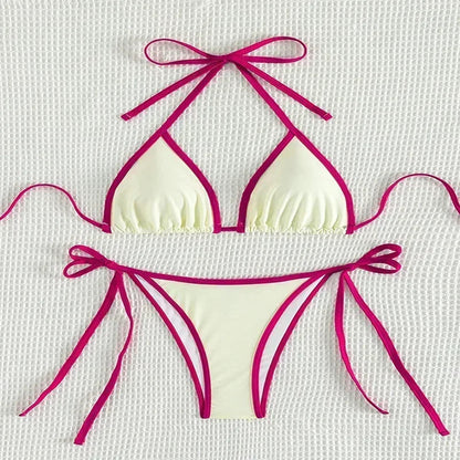 2 Piece String Micro Thong Swimsuit Women Halter Mini Swimwear Beachwear Bikini Set The Clothing Company Sydney