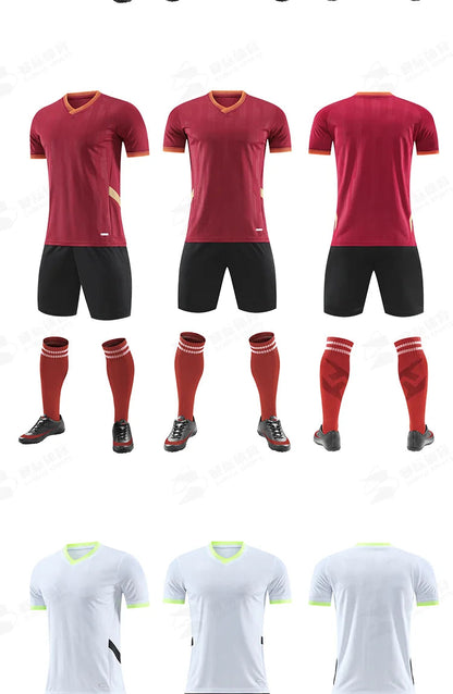 Adult Kids Football Jerseys Customised Soccer Uniform Team Training Quick-Drying Sportswear  Futsal Tracksuit Outfit Set The Clothing Company Sydney