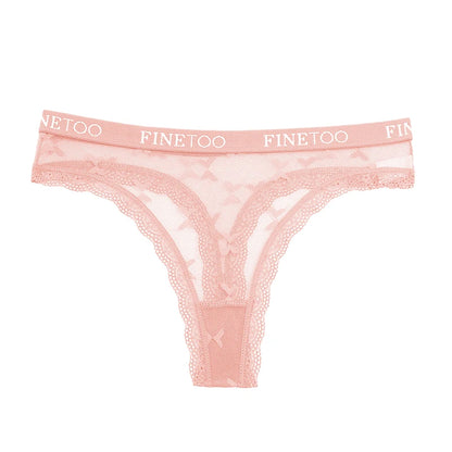 3 Pack Thong Lace Panties Thong Low Waist Underwear G String Underpants Lingerie Set - The Clothing Company Sydney