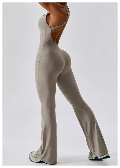 One Piece Yoga Jumpsuit Outfit Fitness Bodysuit Workout Clothes Sportwear Women's Buttock lifting Set Activewear The Clothing Company Sydney