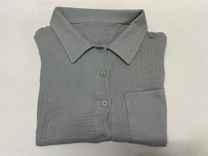 Summer Women's Suit Short Sets Outfits Suit Two Piece Button Up Matching Outfit Set - The Clothing Company Sydney