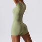 Summer Yoga Suit Women's Short One Piece Short Sleeve Gym Push Up Training Fitness Yoga Bodysuit Sportswear Outfit The Clothing Company Sydney