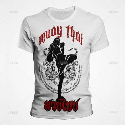 Muay Thai Gym Graphic T Shirt For Men Women Kids 3D Thai Boxing Sports Tee Shirts Streetwear Short Sleeves Quick Dry Top - The Clothing Company Sydney