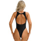 One Piece Womens Bodysuit High Cut Tight Monokini Summer Swimsuit Party Romper Swimwear - The Clothing Company Sydney