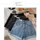 High Waist Plus-size Women Jeans Student Casual Versatile Trendy A- line Hot Pants Cotton Jeans Shorts The Clothing Company Sydney
