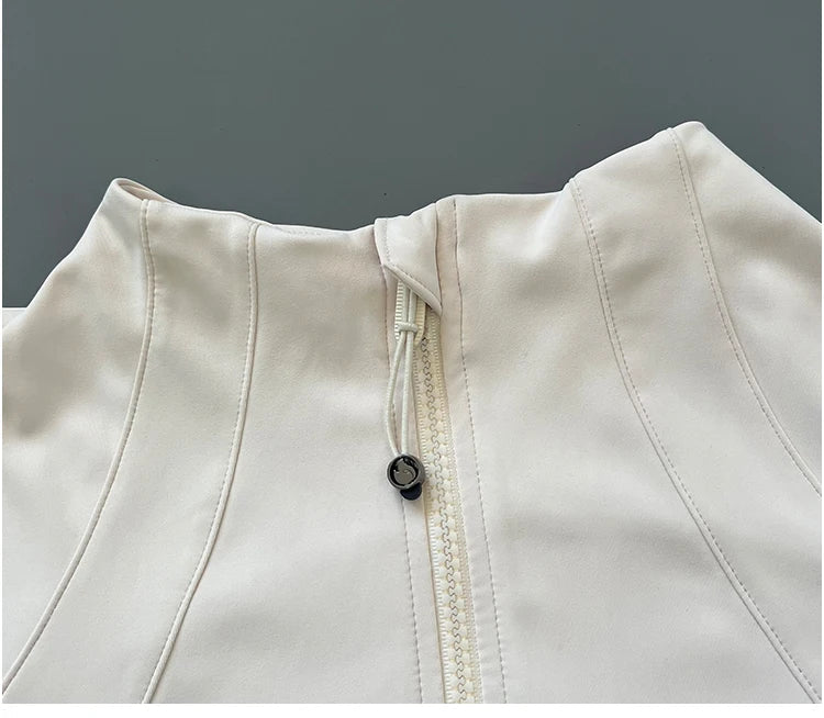 Women Slim-Fit Zipper Yoga Wear Long Sleeve Jackets The Clothing Company Sydney