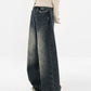 Women's Streetwear Retro High Waist Jeans Loose Wide Leg Denim Trousers Y2K Baggy Pants