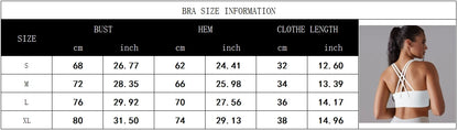 Women's Yoga Bra Tank Tops for Fitness Sport Bra Gym Vest Women Camisole Workout Underwear Sportswear Outfit The Clothing Company Sydney