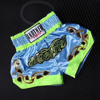 Boxing Shorts Womens Mens Embroidery MMA Shorts Professional Combat Kickboxing Training Trunks Kids Boy Girl Muay Thai Pants The Clothing Company Sydney