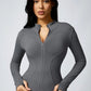 Women's Zipper Turtleneck Sports Long-Sleeve Sports Top, Gym Wear Ladies' Sportswear for Indoor Outdoor Jacket The Clothing Company Sydney