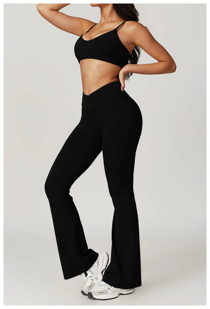 Women's Yoga Gym Activewear 2 Piece Set Sport Suit Workout Short Sleeve Crop Top High Waist Leggings Short Fitness Sports Wear - The Clothing Company Sydney