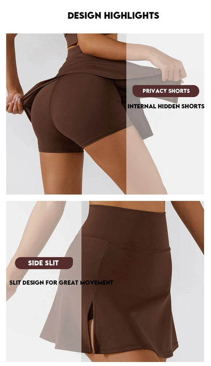 Women's Sports Short Women Golf Tennis Gym Tennis Skirts Shorts Golf Wear Yoga Running Workout Skirt - The Clothing Company Sydney