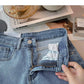 High Waist Plus-size Women Jeans Student Casual Versatile Trendy A- line Hot Pants Cotton Jeans Shorts The Clothing Company Sydney