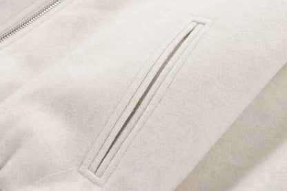 Women's Red Zipper Bomber Jackets Soft Cropped Jackets Long Sleeve Sports Jacket Outerwear The Clothing Company Sydney