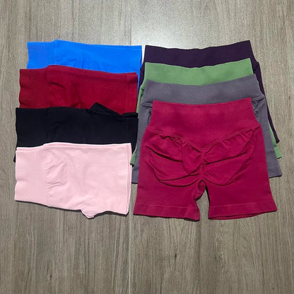 Women's Impact Shorts 4.5'' Low Waist Seamless Yoga Shorts Scrunch Bum Gym Shorts Workout Biker Short Stretch Fitness Shorts The Clothing Company Sydney