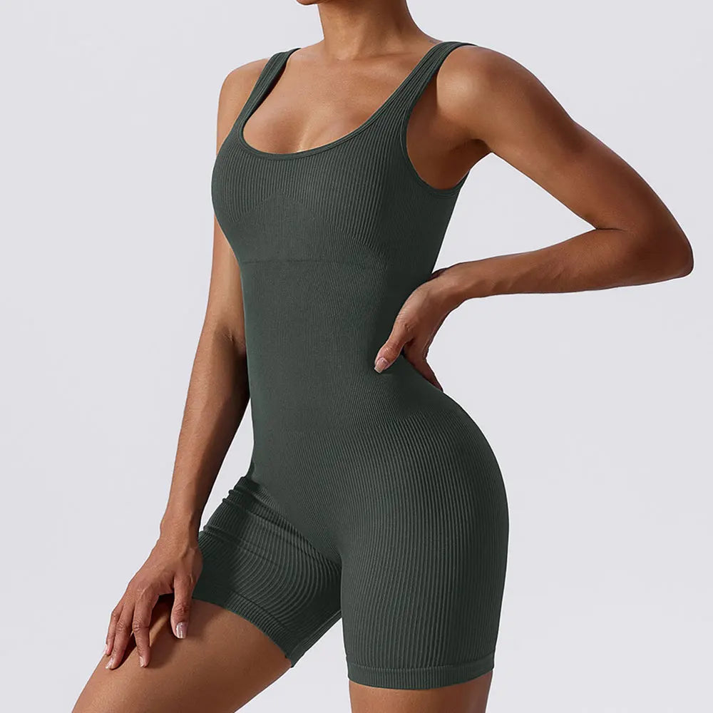 Women's Tracksuit Seamless Yoga Set One-Piece Yoga Clothes Sportswear Gym Workout Fitness Stretch Bodysuit Yoga Suit - The Clothing Company Sydney
