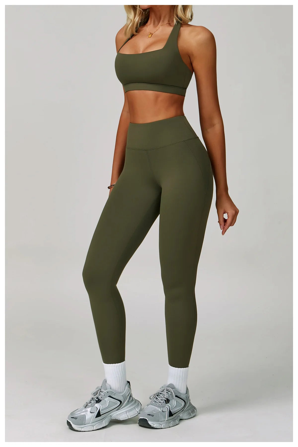 2 Piece Set Women's Tracksuit Fitness Clothes Yoga Sets Sportswear Workout Bra High Waist Leggings Set Gym Clothing Sports Suits The Clothing Company Sydney