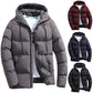 Men's Parkas Winter Overcoat Casual Hooded Thick Puffer Jacket Winter Coat Outerwear - The Clothing Company Sydney