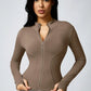 Women's Zipper Turtleneck Sports Long-Sleeve Sports Top, Gym Wear Ladies' Sportswear for Indoor Outdoor Jacket The Clothing Company Sydney