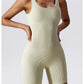 Women's Yoga Rompers One Piece Seamless Ribbed Jumpsuit Padded Sports Bra Romper Fashion Fitness Sportwear The Clothing Company Sydney