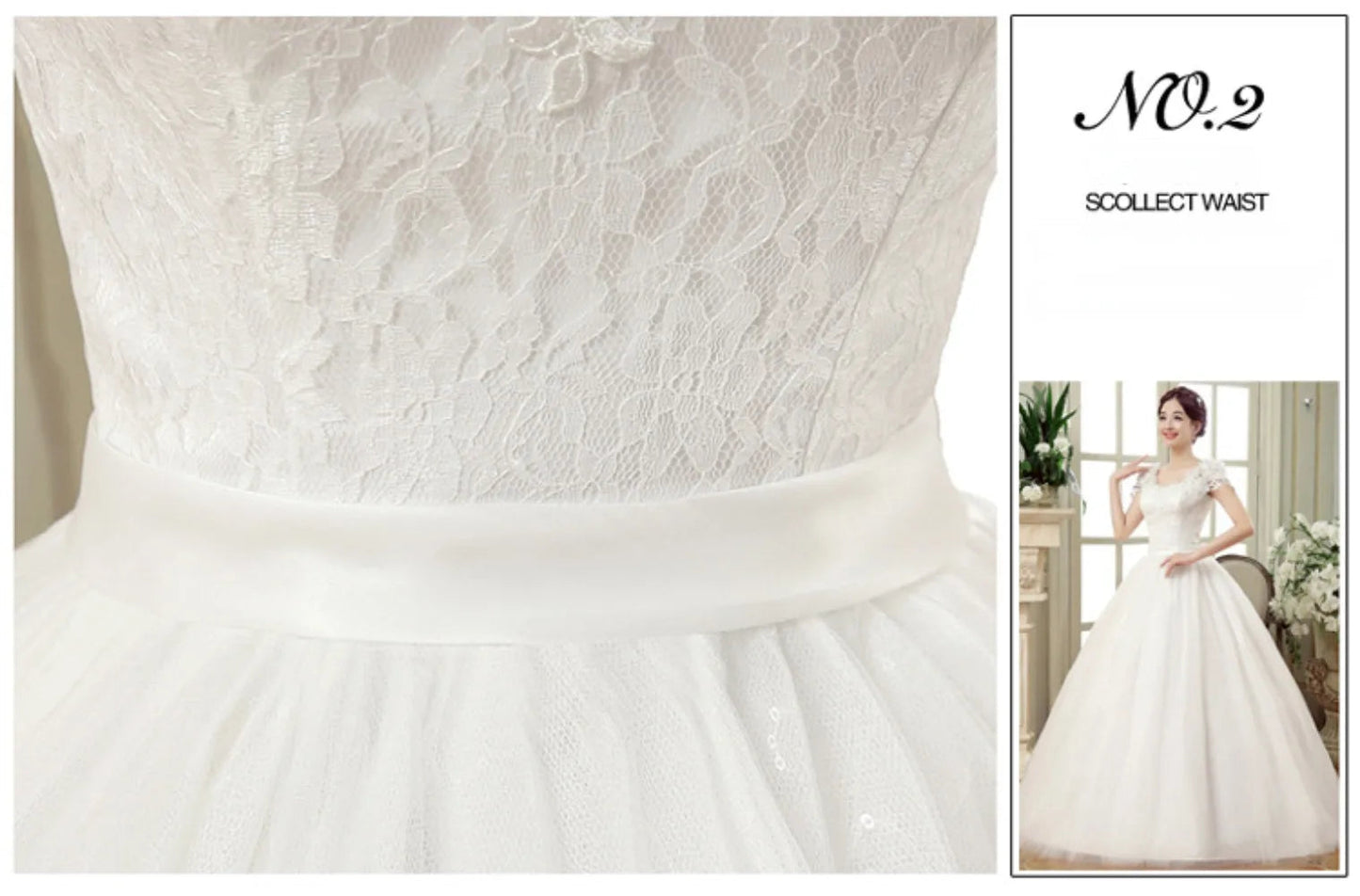 Plus Size Wedding Dress Floor-length Back Strap Lace Flower Wedding Dress The Clothing Company Sydney