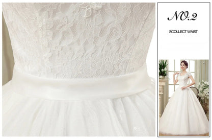 Plus Size Wedding Dress Floor-length Back Strap Lace Flower Wedding Dress The Clothing Company Sydney