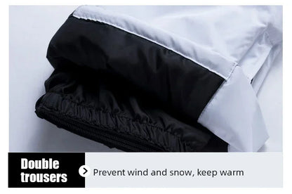 Women's Ski Suit Winter Waterproof Warm Hooded Windproof Raincoat Snow Pants Outdoor Snowboard Wear Set Skiing Overalls - The Clothing Company Sydney