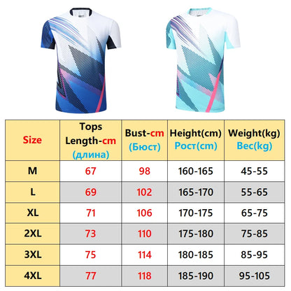 Unisex Badminton Tennis Shirts Gym Sports Short Sleeves Outdoor Training Jerseys Running Workout 3D Print Tee The Clothing Company Sydney
