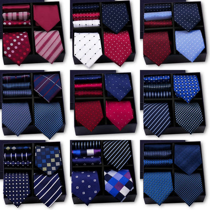 Luxury Men's Tie Sets In Gift Box Paisley Striped Necktie Handkerchief For Men Wedding Formal Clothing Accessories Set The Clothing Company Sydney