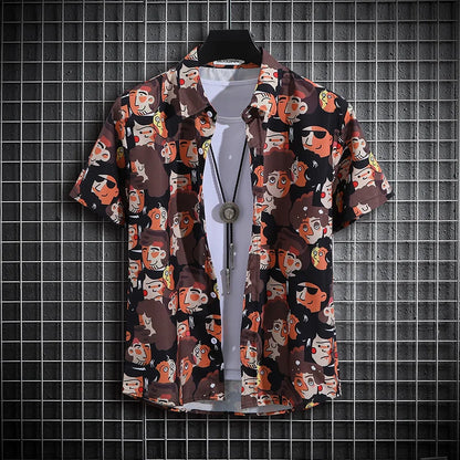 Men's Tropical Short Sleeve Printed Shirt  Unisex  Casual Tops - The Clothing Company Sydney