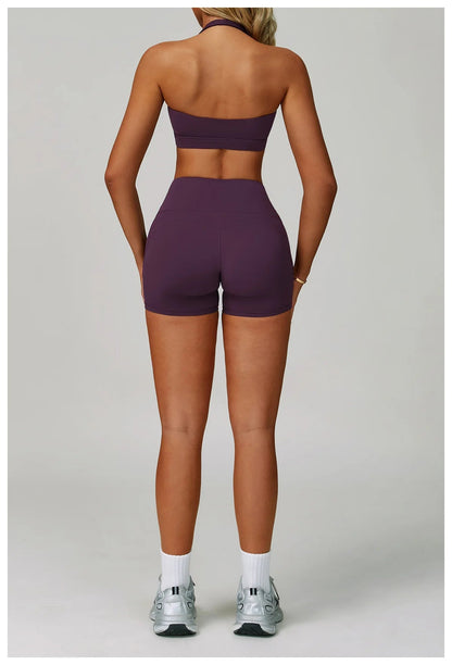 2 Piece Set Women's Tracksuit Fitness Clothes Yoga Sets Sportswear Workout Bra High Waist Leggings Set Gym Clothing Sports Suits The Clothing Company Sydney