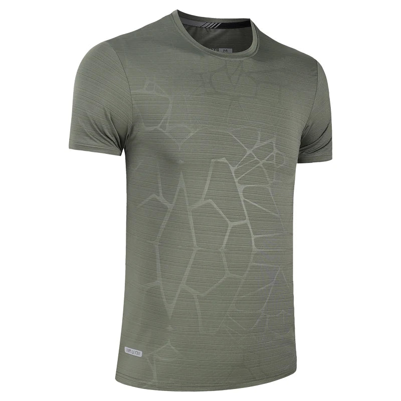 Breathable Print Shirts Running Sport Fashion Training Gym Lightweight Workout Quick Dry Short Sleeve Tops The Clothing Company Sydney