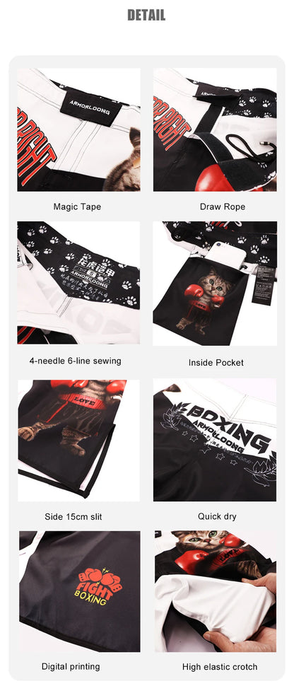 MMA Shorts Tiger Muay Thai Pants Kickboxing Boxing Training Trunks Fitness Gym Mixed Martial Arts Jiu Jitsu Fight Wear The Clothing Company Sydney