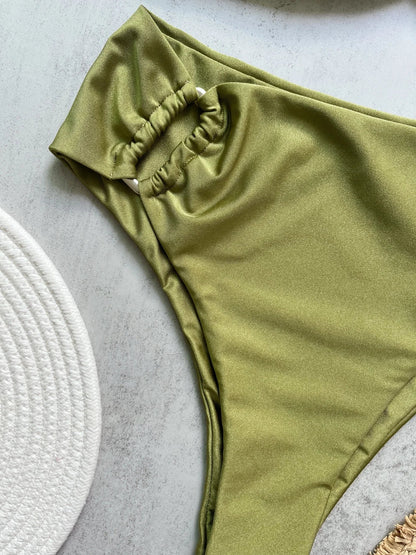 2 Piece Bandeau Bikini Push Up Swimsuit Swimwear Brazilian Bikini Set Thong Swim Suits Solid Beachwear The Clothing Company Sydney