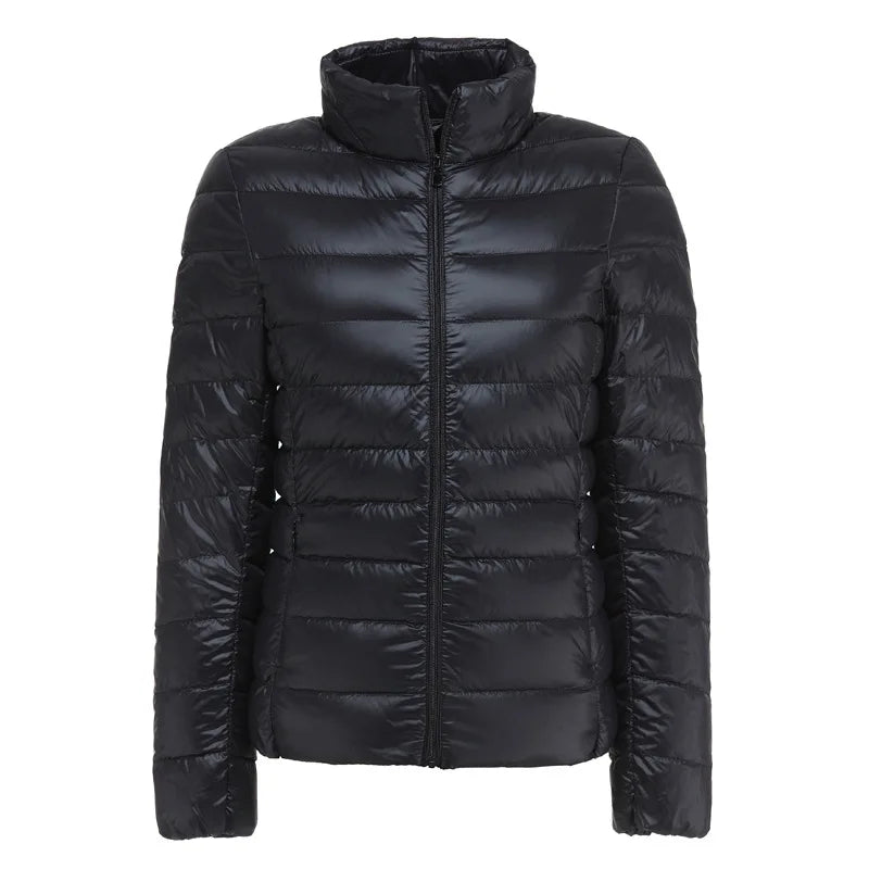 Women Spring Jacket Fashion Short Ultra Lightweight Packable Puffer Coats 15 Colors Female Down Warm Korean Slim Fit Parkas 5XL The Clothing Company Sydney
