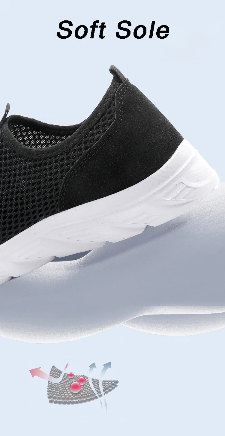 Lightweight Men's Breathable Slip on Casual Sneakers Anti-slip Flats Outdoor Walking Shoes - The Clothing Company Sydney