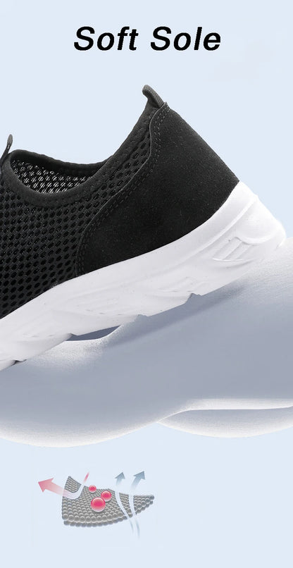 Lightweight Men's Breathable Slip on Casual Sneakers Anti-slip Flats Outdoor Walking Shoes - The Clothing Company Sydney