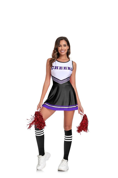 Cheerleader Costume Costumes Women Cosplay Halloween Cheer Leader Fancy Dress Sports Uniform Set The Clothing Company Sydney