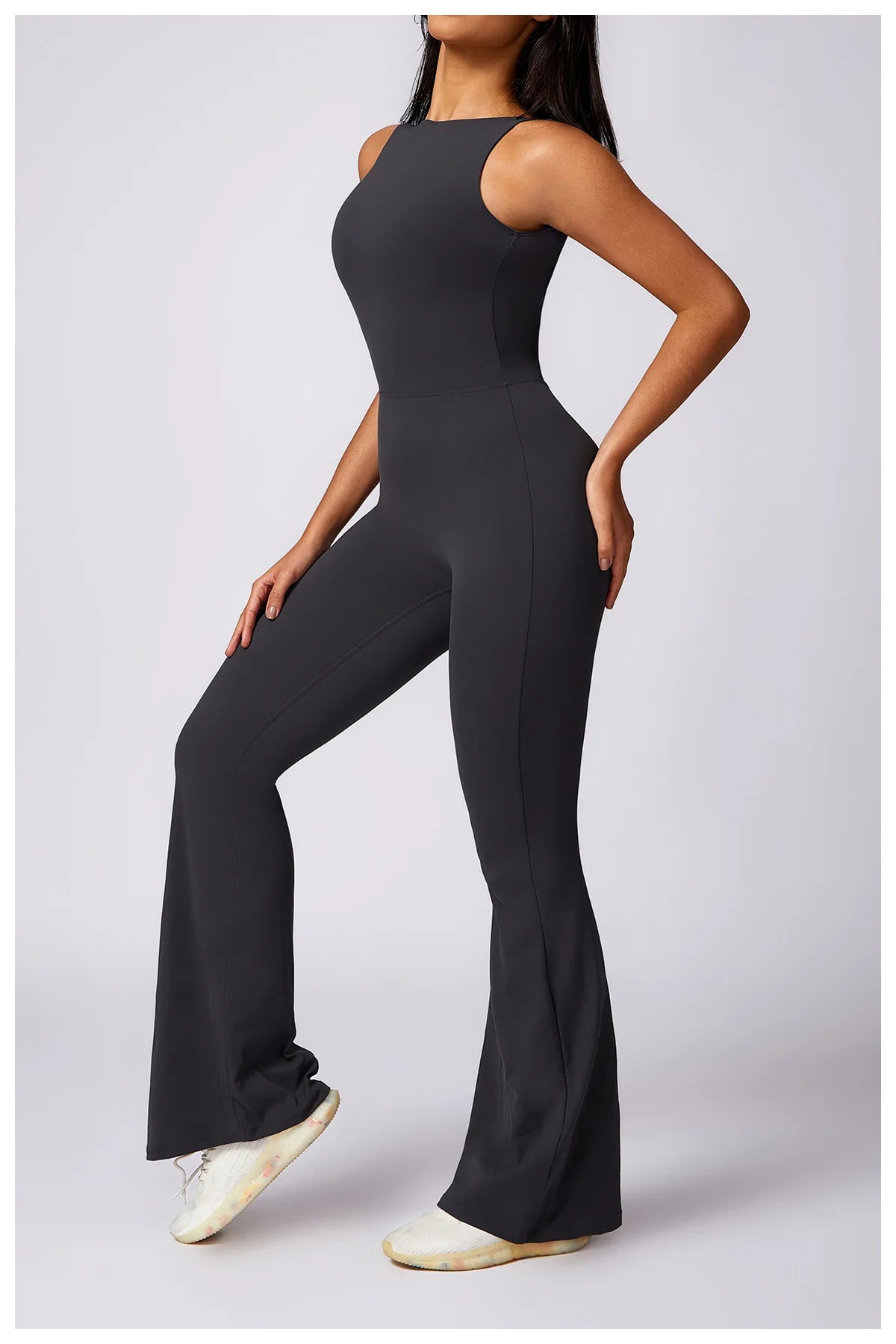 Women's V Back Jumpsuit Gym Set Sports Jumpsuit Training Yoga Suit Fitness Rompers Stretch Workout Bodysuits Sportswear - The Clothing Company Sydney