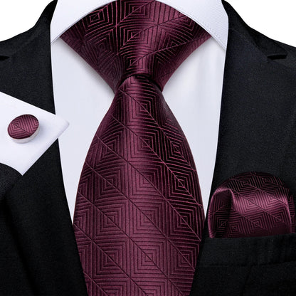 Luxury Purple Paisley Silk Tie Set for Men – 8cm Gift Set The Clothing Company Sydney