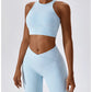 Women's Sport Bras Gym High Intensity  Running Yoga Beautiful Back Dry Bras Shockproof Rib Workout Bra Seamless Fitness Top The Clothing Company Sydney