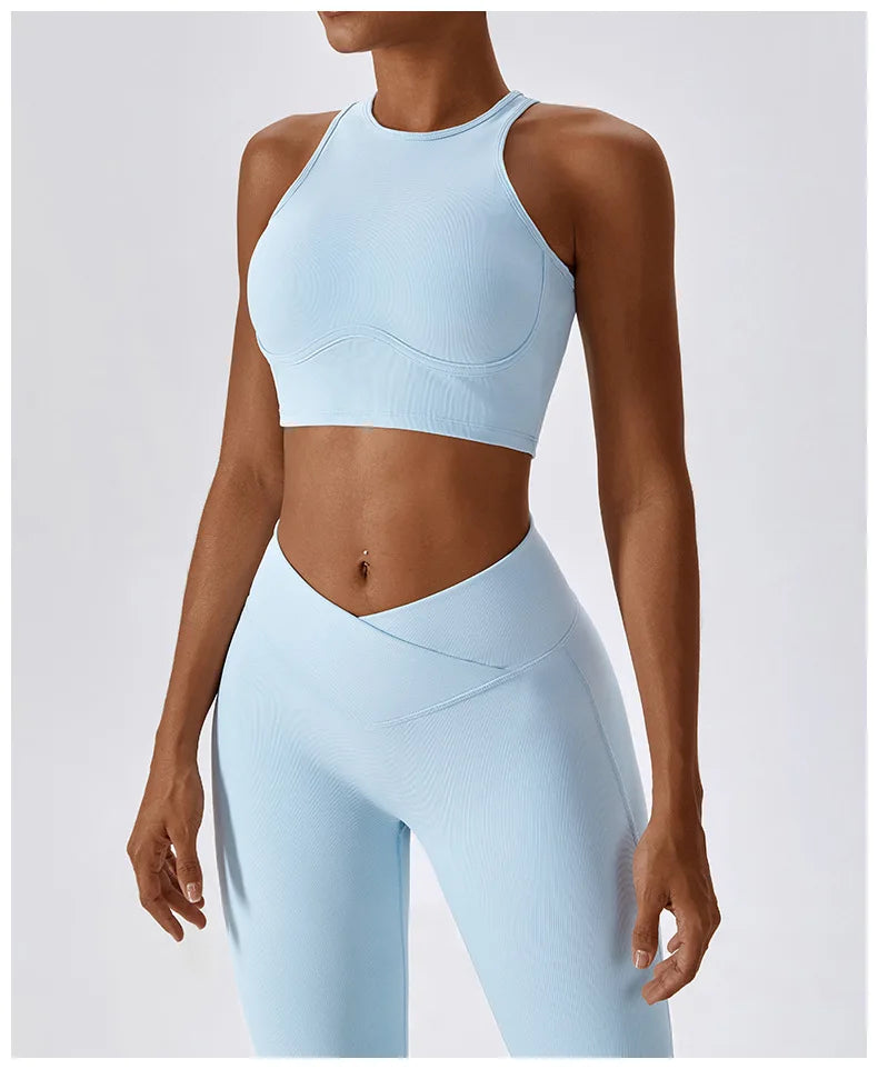 Women's Sport Bras Gym High Intensity  Running Yoga Beautiful Back Dry Bras Shockproof Rib Workout Bra Seamless Fitness Top The Clothing Company Sydney