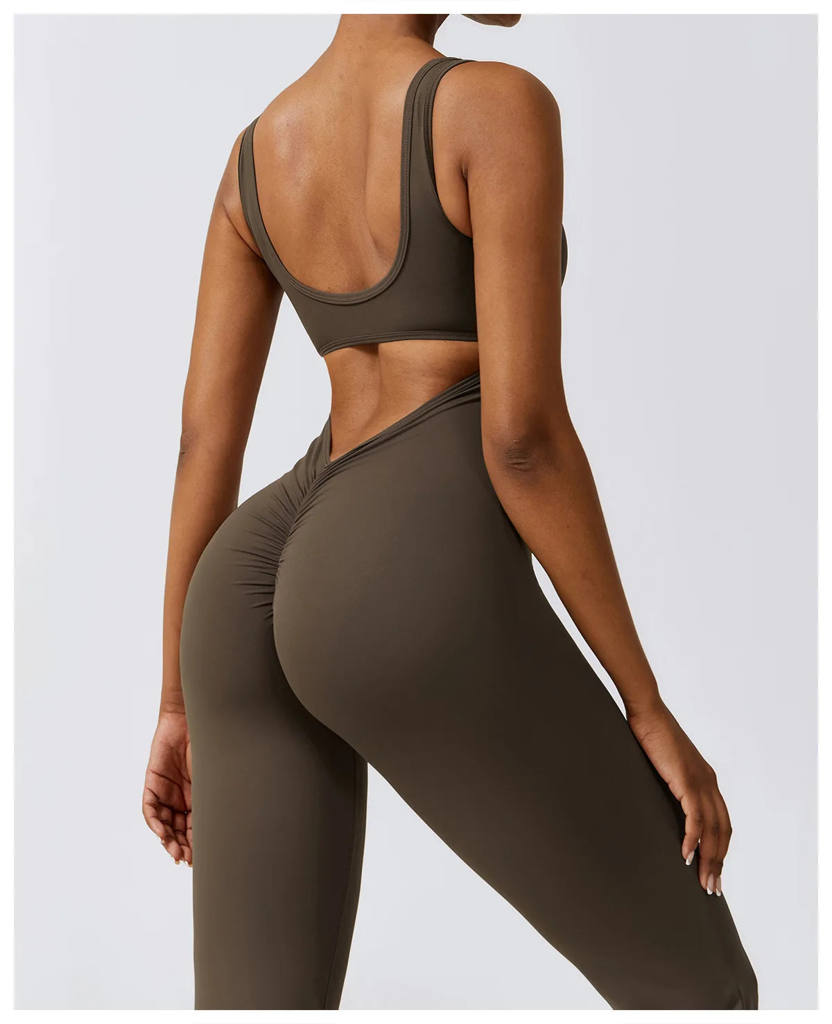 Open Back V Jumpsuit Gym Set Training Yoga Suit Sportswear Women Sports Jumpsuit Fitness Rompers Stretch Workout Bodysuits The Clothing Company Sydney
