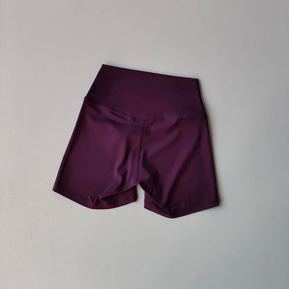 2 Piece Yoga Gym Set Halter Top Set Yoga High Waist Shorts Backless Tights Bra Vest Seamless Stretch Ribbed Shorts Set - The Clothing Company Sydney