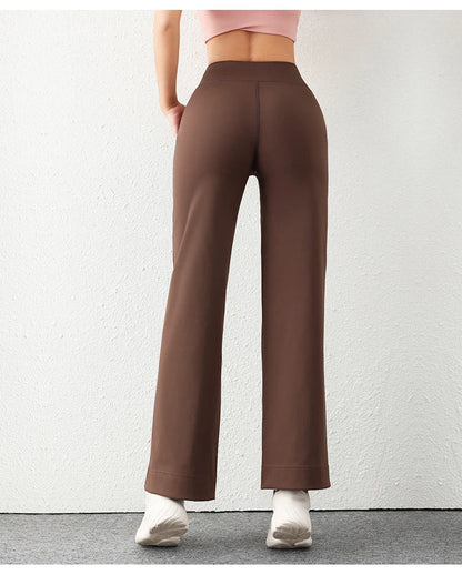 Women's Casual Loose Straight Running Sweatpants Wide Leg Drawstring Design With Side Pockets Leggings Yoga Pants The Clothing Company Sydney