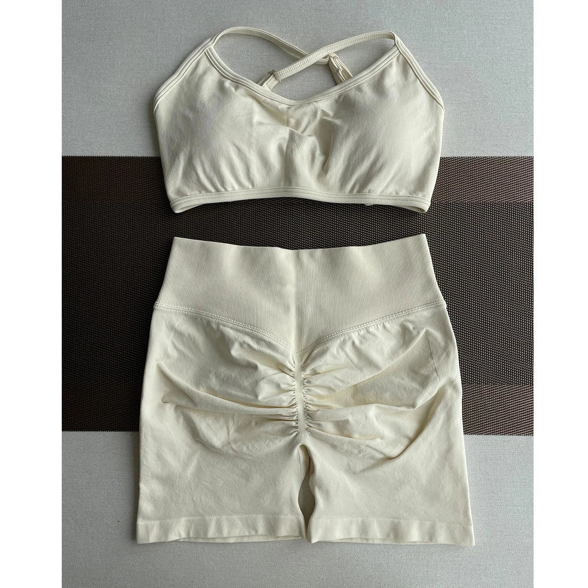 Solid Seamless Half Pants Women Soft  Fitness Outfits Yoga Gym Running Bike Wear Bicycle Skorts The Clothing Company Sydney